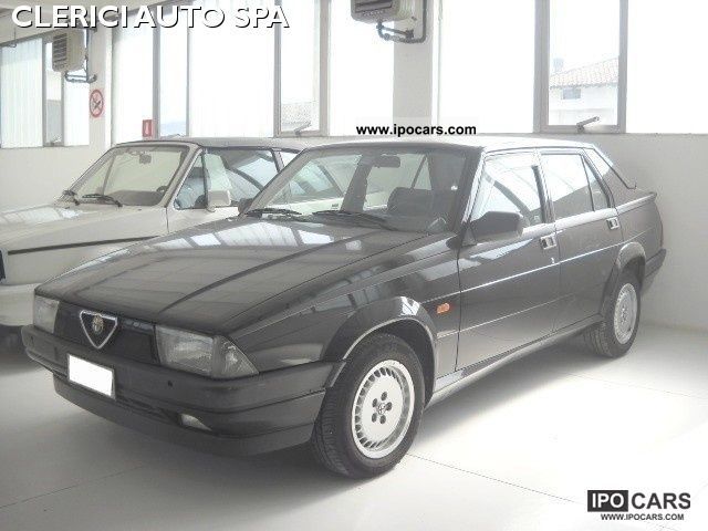 1991 Alfa Romeo 75 20i Twin Spark cat Europe Limousine
