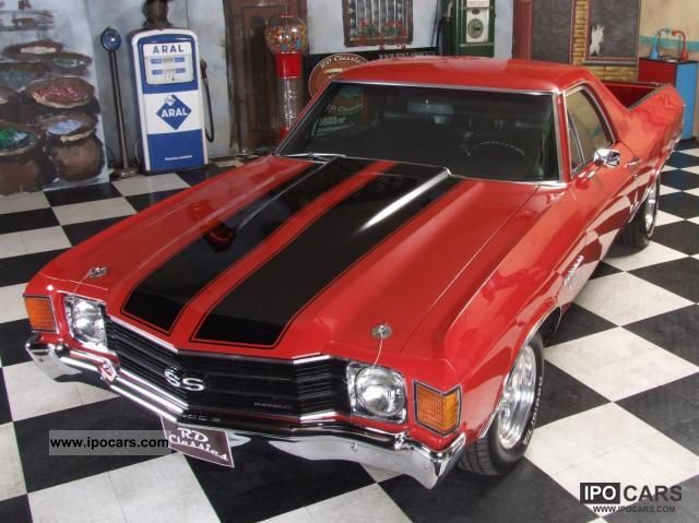 Chevrolet  El Camino 350 V8 Red Blck striping 1972 Vintage, Classic and Old Cars photo