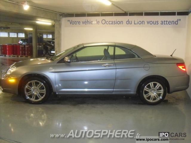 2008 Chrysler Sebring Convertible 2 0 Crd Limited Toit R