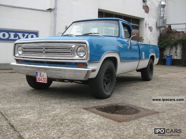 1972 Dodge  D200 * CAMPER * RAM * H * ADMISSION * LPG 402CUI * TOP * Off-road Vehicle/Pickup Truck Used vehicle photo