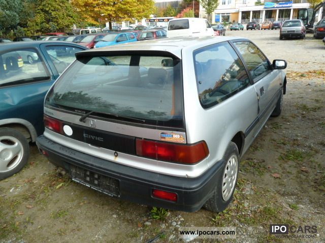 1989 Honda civic 1.3 litre specifications