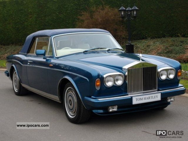 1991 Rolls Royce  Corniche III convertible Cabrio / roadster Used vehicle photo