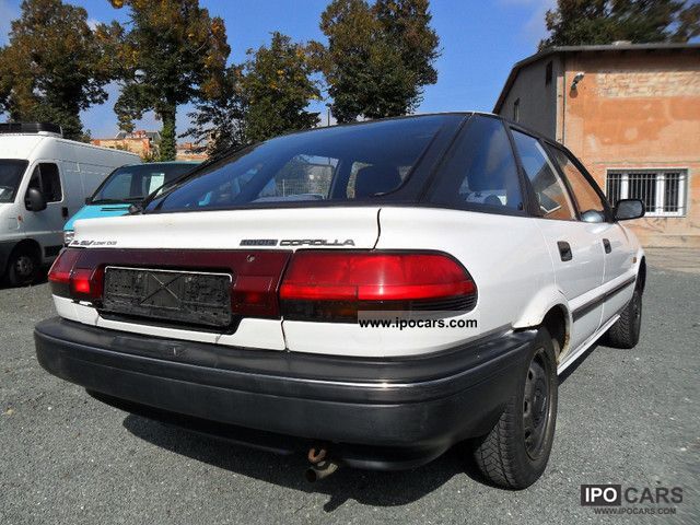 1989 Toyota corolla specs