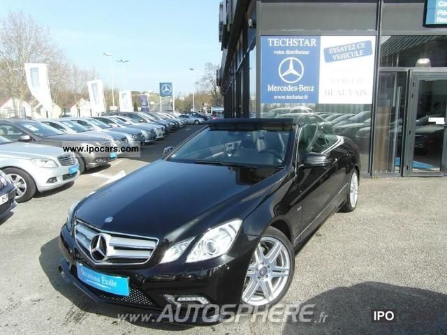 2010 Mercedes-Benz  E 350 CDI Cabriolet Executive BA BE Cabrio / roadster Used vehicle photo