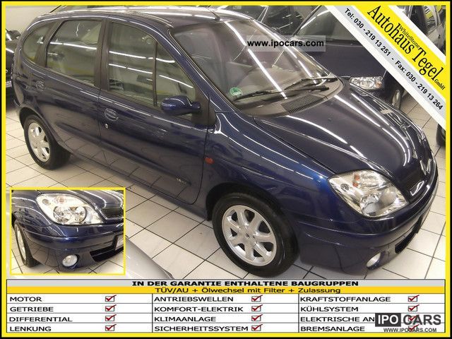 2002 Renault  Scenic 71 tkm automatic climate control, leather-alu Van / Minibus Used vehicle photo