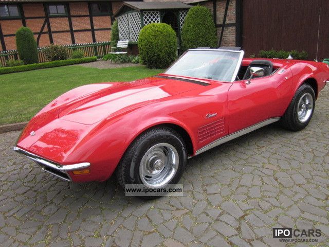 Corvette  C3 convertible chrome bumper collectible + H-plates 1971 Vintage, Classic and Old Cars photo